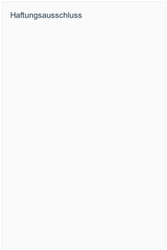Haftungsausschluss
