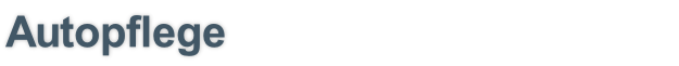 Autopflege
